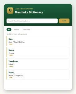 gambian mandinka full dictionary